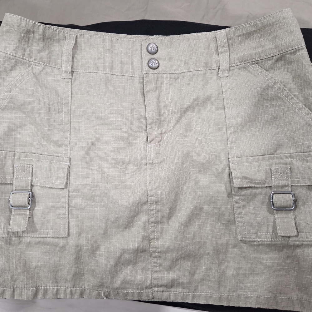 BeBop Beige Mini Skirt